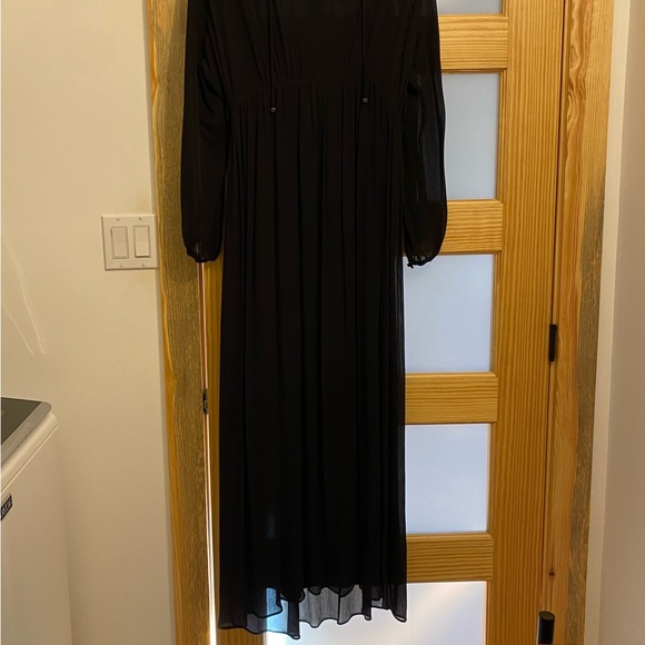 NWOT Massimo Dutti evening black long dress - Picture 3 of 8